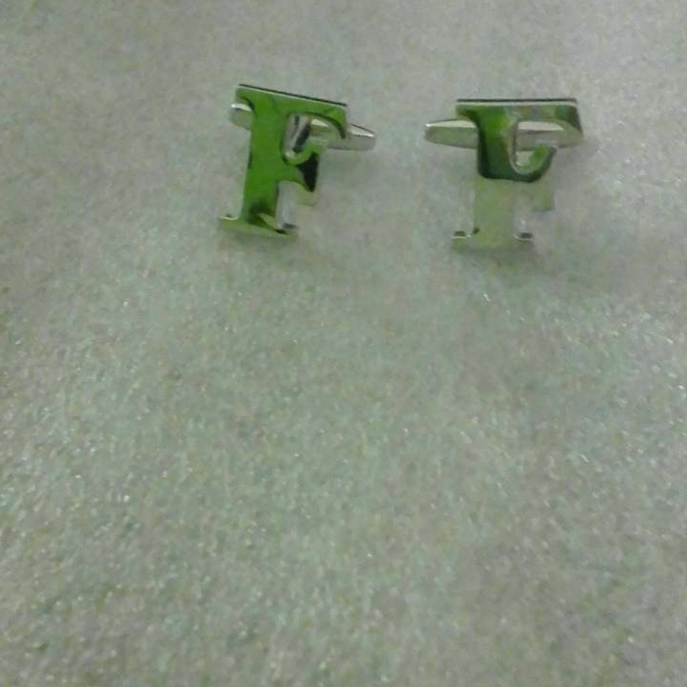 Cuff Links Initials S $27+ free French cuff shirt